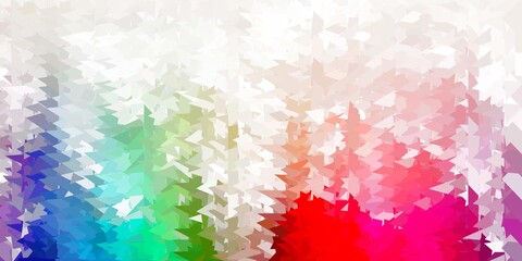 Fototapeta premium Light green, red vector triangle mosaic backdrop.