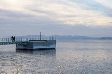 Obraz premium winter in city