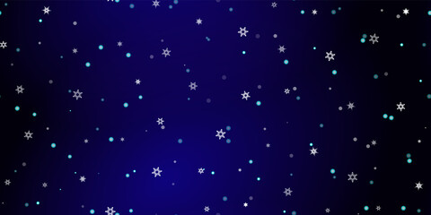 Falling Snowflakes seamless pattern flying snow