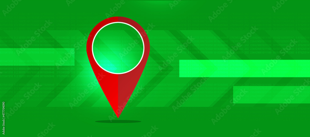  2d rendering red map pointer
