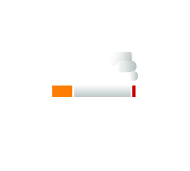 Smoking Cigarette Icon. Flat design style. Vector Illustration