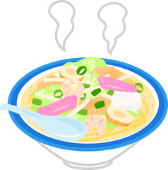 丼に盛ったちゃんぽん