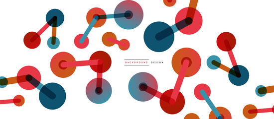 Network concept abstract background. Dots connection. Big data idea. Business template for wallpaper, banner, background or landing