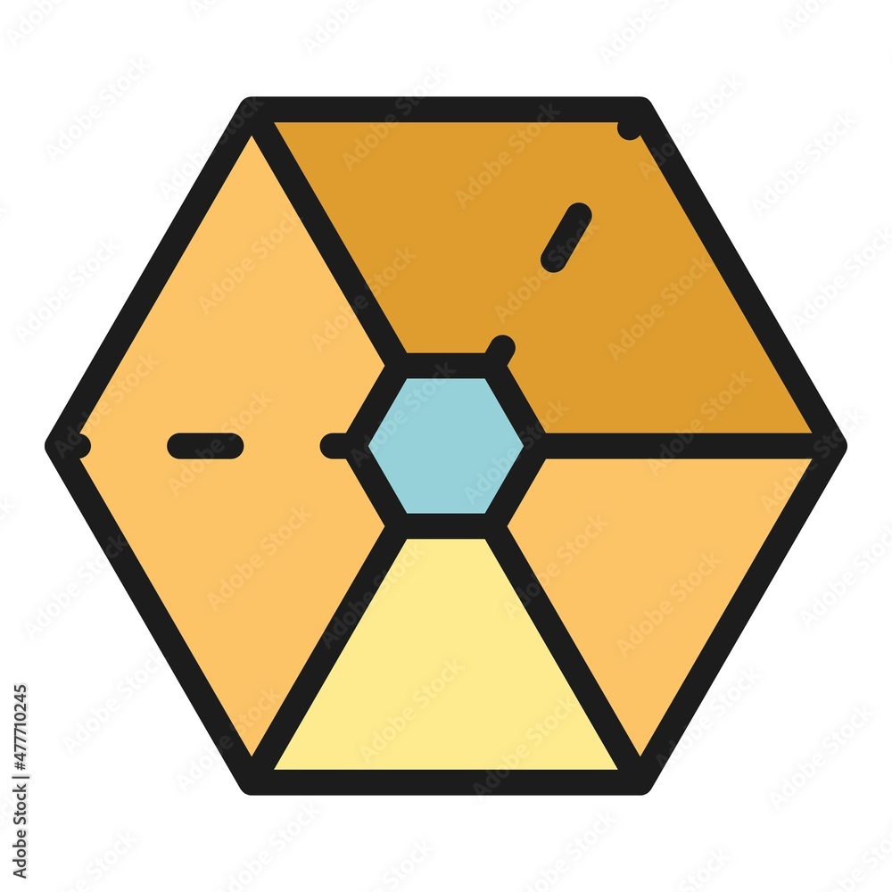 Poster hierarchy department icon. outline hierarchy department vector icon color flat isolated