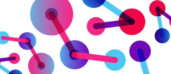 Network concept abstract background. Dots connection. Big data idea. Business template for wallpaper, banner, background or landing