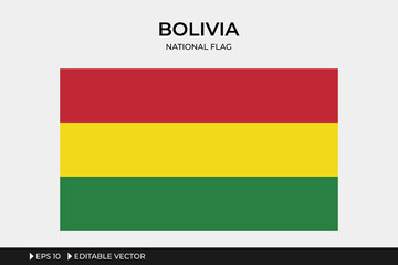 Bolivia National Flag Illustration