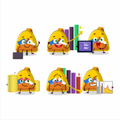 School bag character designs as a trader investment mascot