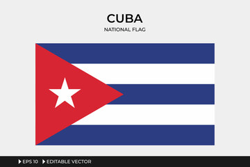 Cuba National Flag Illustration