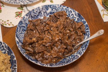 Sauteed mushrooms with onions