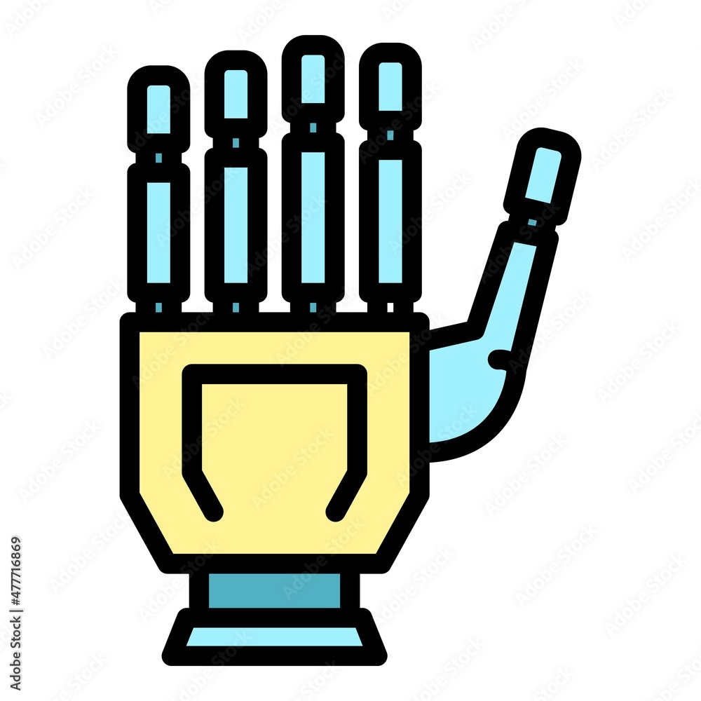 Aufkleber robotic innovation icon. outline robotic innovation vector icon color flat isolated