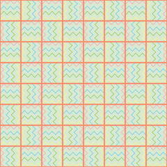 Zigzag pastel seamless pattern design for decorating, wallpaper, wrapping paper, fabric, backdrop and etc.