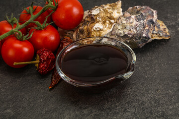 Oyster sauce in the bowl