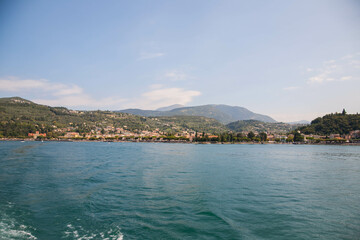 Fototapeta na wymiar Lake Garda is the largest lake in Italy