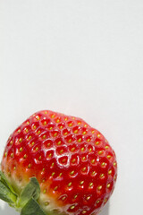 fresh strawberry isolated white background