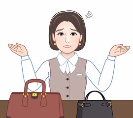 企業で働く事務員の女性