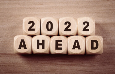 New year concept about 2022 ahead