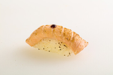 Japanese traditional sushi with salmon