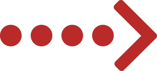 赤い矢印のシンプルなイラスト