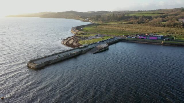 The pier in Mountcharles in County Donegal - Ireland.
