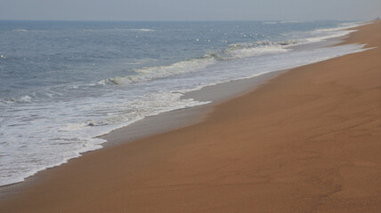 beautiful beach and sea waves