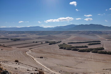 Paysage d'Andalousie. Vue aérienne.
