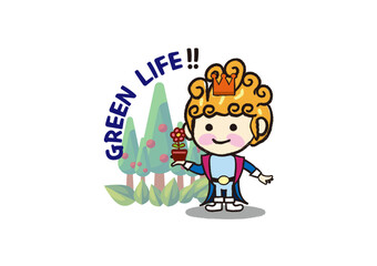 The little prince who protects the earth