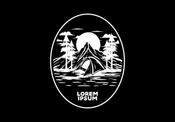 Mountain camping using dome tents