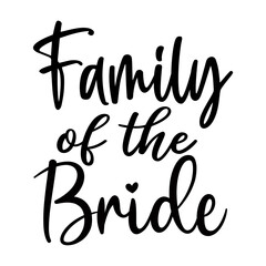 Family of the Bride svg 