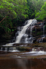 Fototapeta na wymiar Middle Falls of Somersby Falls, Sydney, Australia.