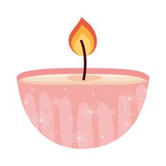 cute pink candle