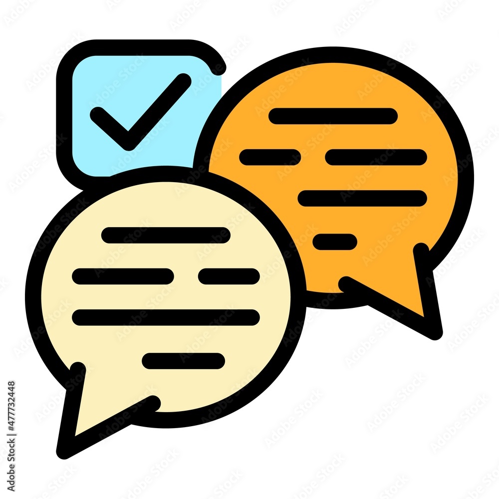 Poster tips tricks icon. outline tips tricks vector icon color flat isolated