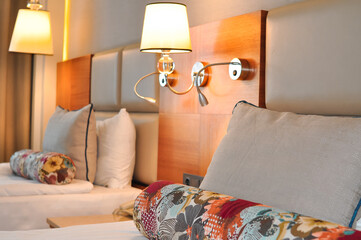 Design of hotel bedroom in Turkey 