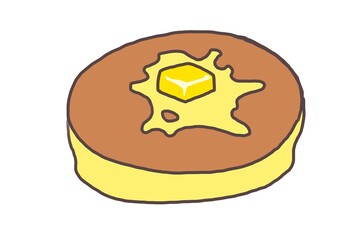 ホットケーキ pancake　cartoon food illustration