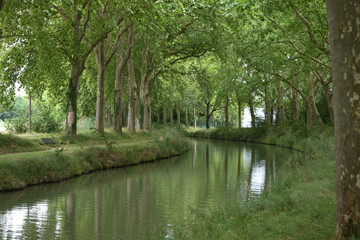 Fototapeta na wymiar Canal du Midi Toulouse