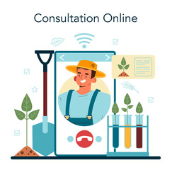 Argonomist online service or platform. Scientist making research