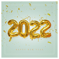 postcard, wishes, year 2022, minimalist, new year