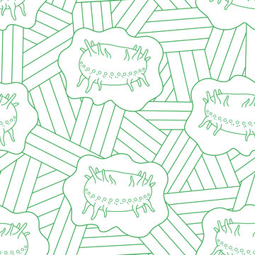 tripang sea cucumber sea food seamless pattern with line background. trepang holothuria sea product