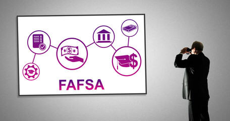 Fafsa concept on a whiteboard