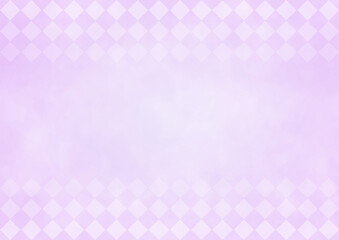 背景　中央グラデーション　ダイヤ柄　紫