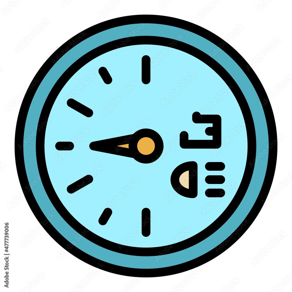Poster battery dashboard icon. outline battery dashboard vector icon color flat isolated