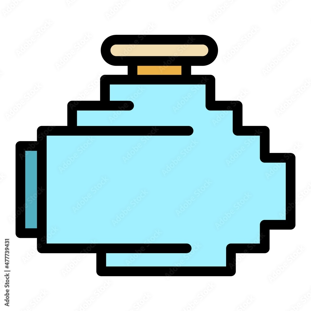 Poster check engine dashboard icon. outline check engine dashboard vector icon color flat isolated