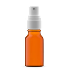 15ml Amber Glass Mist Spray Bottle. Isolated
