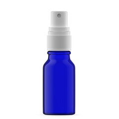 15ml Blue Glass Mist Spray Bottle. Isolated