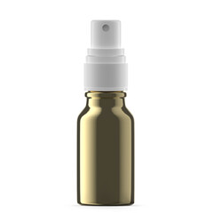 15ml Gold Glass Mist Spray Bottle. Isolated