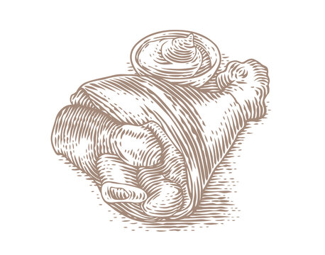 Drawinf of pork knuckle