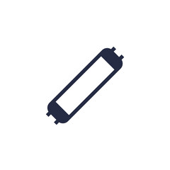 tube light icon on white