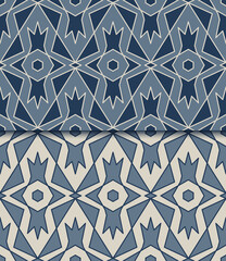 Two mosaic seamless patterns