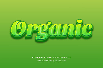 Organic Editable Text Style Effect Premium Vector