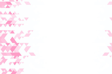 Polygonal pink mosaic background. Abstract low poly vector illustration. Triangular pattern, copy space. Template geometric business design with triangle for poster, banner, card, flyer