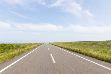 北海道の一本道